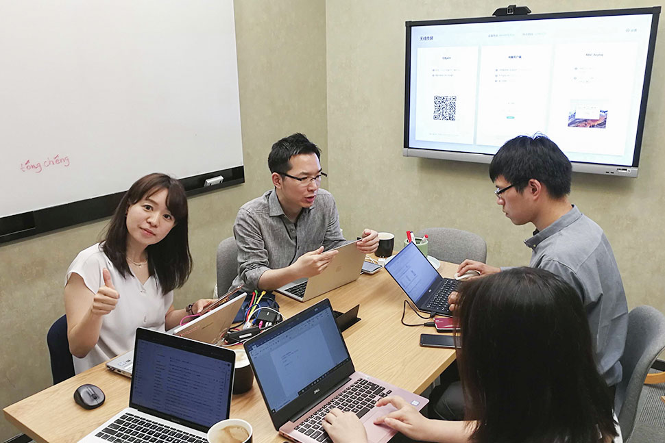 以前のオフィスの様子。現在はインバウンド向け事業から、新たな領域に拡大している