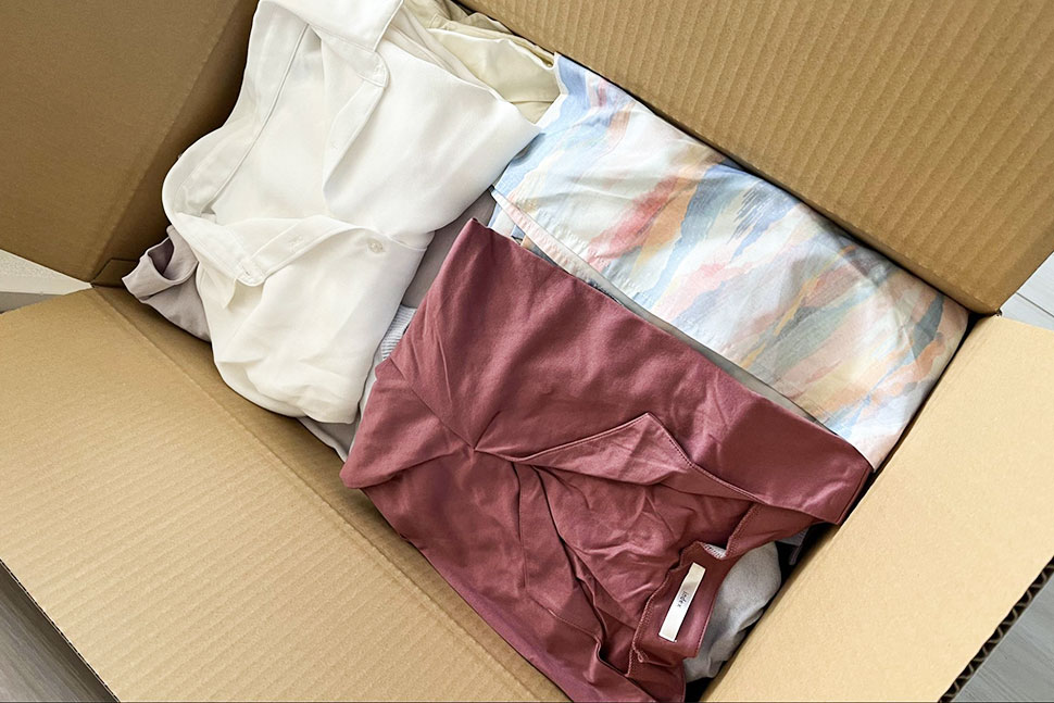 荷物を入れるボックスのオーダーも集荷手配も全部スマホ一つで頼めた!